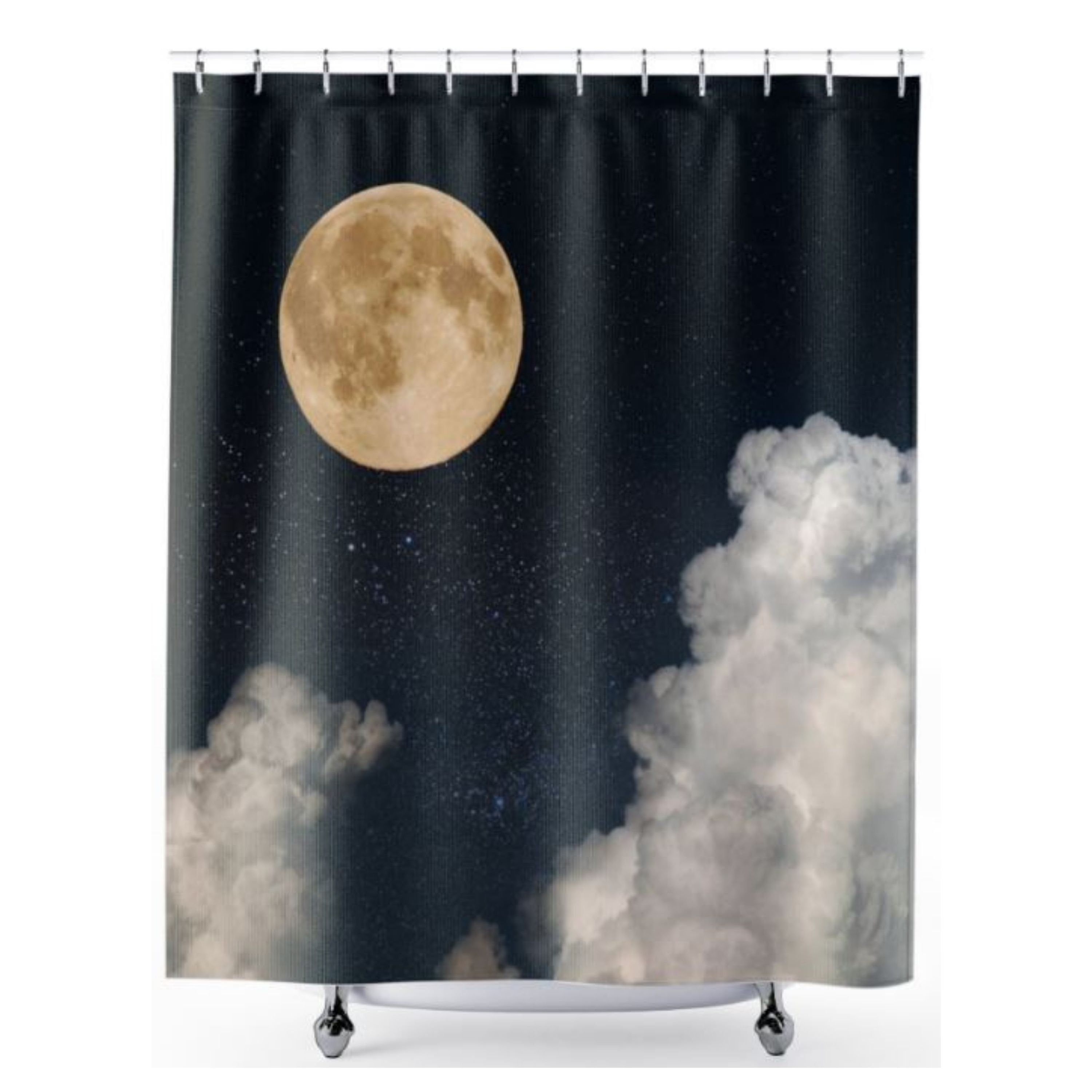 Afterglow Full Moon Shower Curtain For A Calming Bath