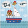 Ahoy Its A Boy Pattern Fabric Shower Curtain For Cute Bathroom Decors