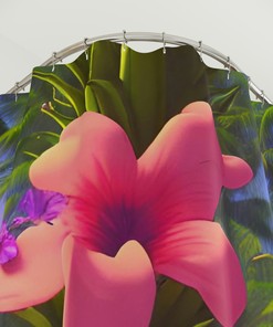Ai Art Design Print Pineapple Hawaii Shower Curtain For Modern Bathroom Decor
