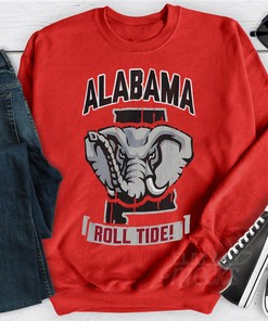 Alabama Crimson Tide Strong Mascot T-Shirt For Youth And Fans