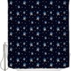 Alageo Pirate And Skull Stall Size Shower Curtain For Sea Rover Sailing Viking Bathroom Decor