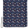 Alageo Pirate And Skull Waterproof Bath Curtain For Sea Rover Sailing Viking Bathroom Decor