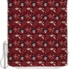 Alageo Pirate And Skull Waterproof Fabric Shower Curtain For Sea Rover Sailing Viking Bathroom Decor