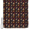 Alageo Pirate And Skull Waterproof Shower Curtain For Sea Rover Sailing Viking Bathroom Decor