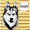 Alaskan Malamute Pattern Shower Curtain For Animal Lovers Bathroom Decor