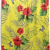 Alaza Hawaiian Hibiscus Tropical Flowers Shower Curtain For Bathroom Decoration