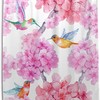 Alaza Hummingbird Flower Print Shower Curtain For Delicate Bathroom