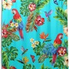 Alaza Parrot Hummingbird Floral Print Shower Curtain For Tropical Bathroom Decor