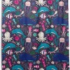 Alaza Sea Creatures Print Shower Curtain With Octopus, Whale, Turtle, And Jellyfish For Ocean-Theme Bathroom