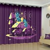 Alice In Wonderland Absolem Character Grommet Curtains Fantasy Mushroom Print 