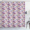 Alice In Wonderland Cartoon Hand-Drawn Fantasy World Caterpillar Rabbit Shower Curtain