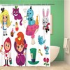 Alice In Wonderland Shower Curtain - Cheshire Cat And Caterpillar Bathroom Decor