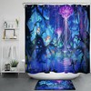 Alice In Wonderland Shower Curtain With Quotes