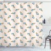 Alice In Wonderland Themed Humorous Cartoon Print Shower Curtain