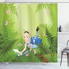 Alice Reading Book In Forest Butterfly Nature Magic Love Shower Curtain