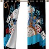 Alice in Wonderland Blackout Grommet Window Curtains for Bedroom - Multicolor
