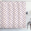 Alice in Wonderland Character Cat Shower Curtain on Peach Background - Best Shower Curtains