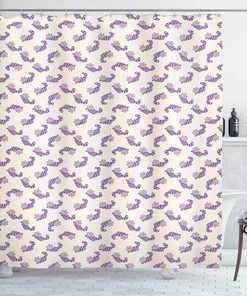 Alice in Wonderland Character Cat Shower Curtain on Peach Background - Best Shower Curtains