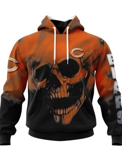 All Over Print 3D Carolina Panthers Skull Hoodie With Customizable Name & Number Gifts For Fans