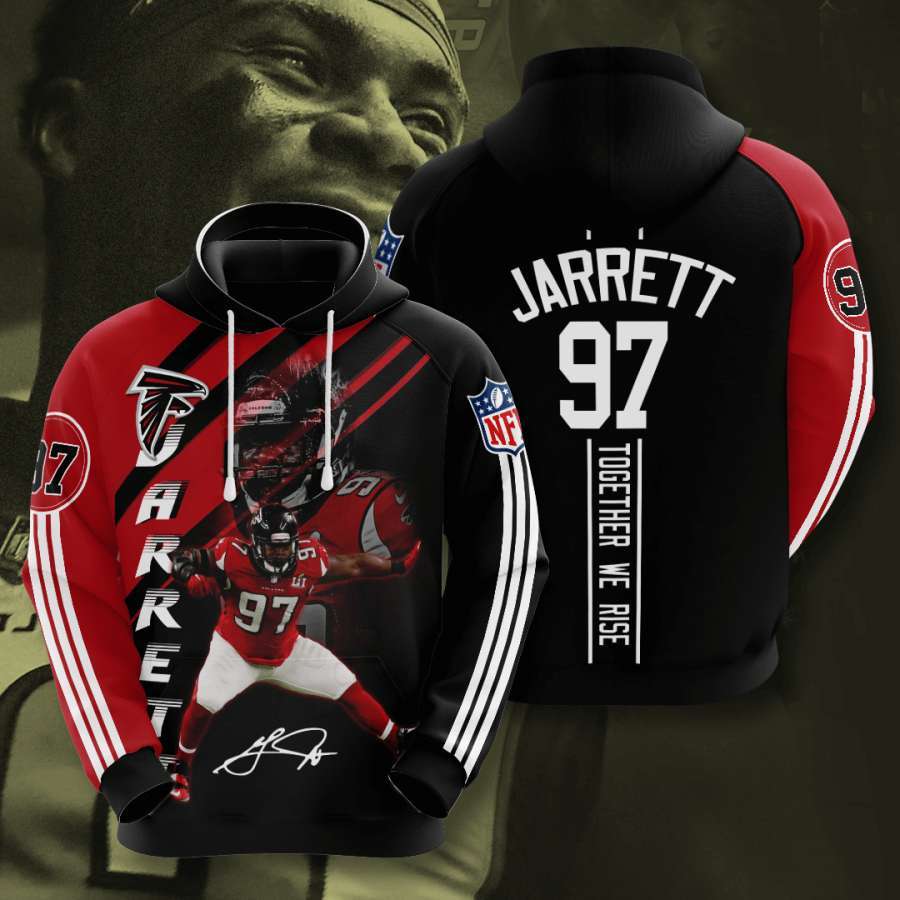 All Over Print 3D Hoodie In Custom Design For Atlanta Falcons Fans