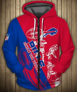 All Over Print Baltimore Ravens Hoodie 3D Cartoon Player Cute Zip Hoodie