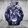 All Over Print Baltimore Ravens Hoodie 3D Horror Night Halloween Pullover Nfl