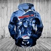 All Over Print Baltimore Ravens Hoodie 3D Horror Night Halloween Pullover Nfl Fans