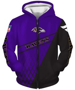 All Over Print Baltimore Ravens Hoodie 3D With Hooded Design Gifts For Fans