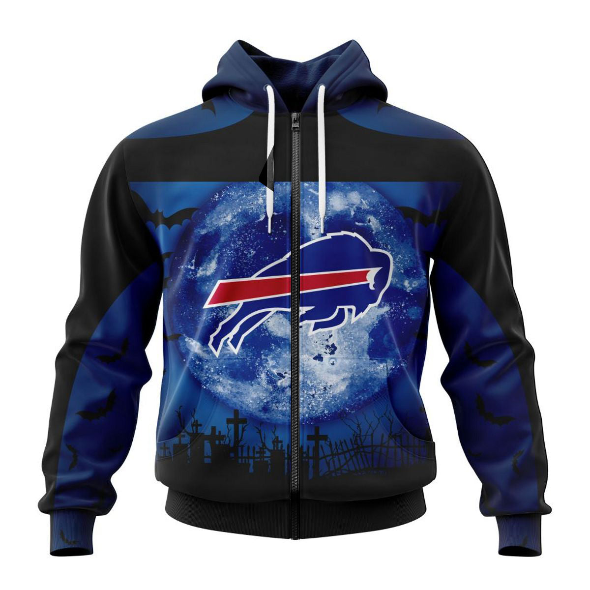 All Over Print Baltimore Ravens Hoodie Halloween Custom Name & Number Gifts For Fans
