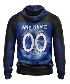 All Over Print Baltimore Ravens Hoodie Halloween Custom Name & Number Gifts For Fans