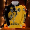 All Over Print Boston Bruins Skull Hoodie 3D Gifts For Fans