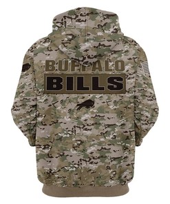All Over Print Buffalo Bills Hoodie 3D Camo Graphic Gifts For Fans