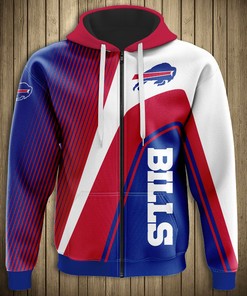 All Over Print Buffalo Bills Hoodie 3D Zip Hoodie Gifts For Fans
