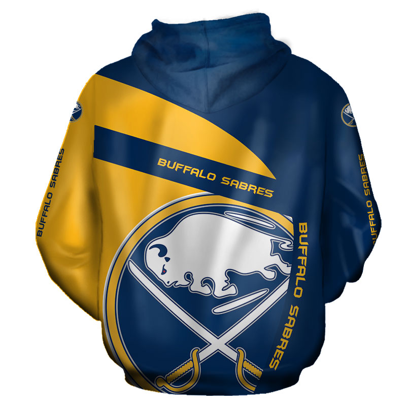 All Over Print Buffalo Sabres Hoodie With 3D Zip Hoodie Gift For Fans