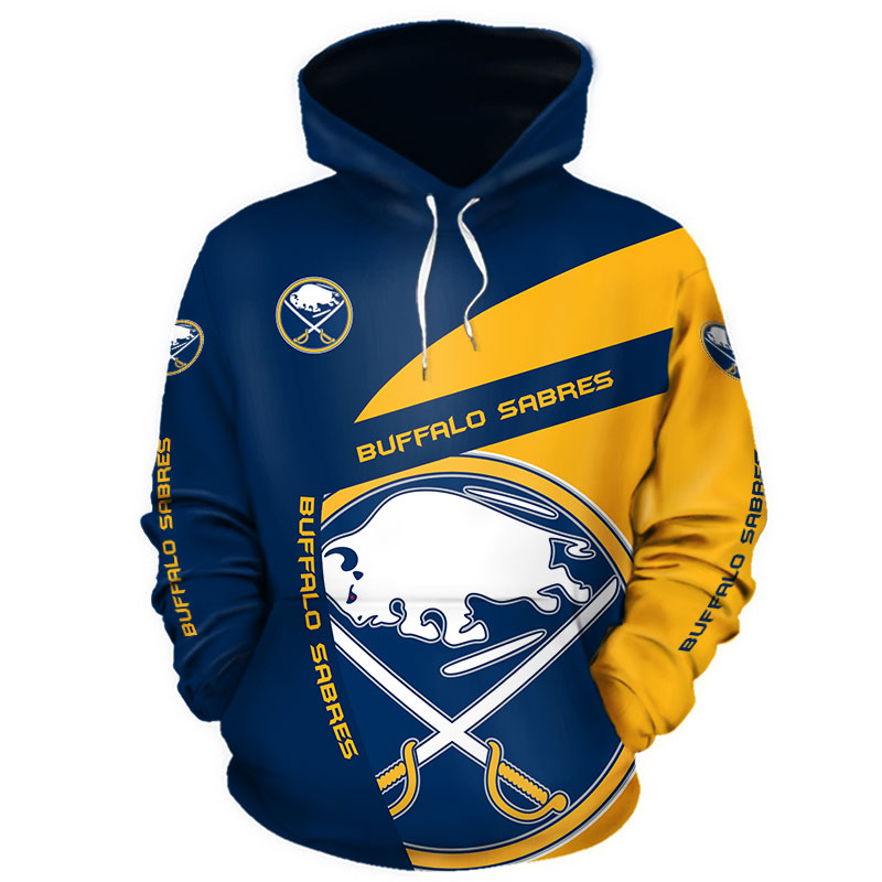 All Over Print Buffalo Sabres Hoodie With 3D Zip Hoodie Gift For Fans