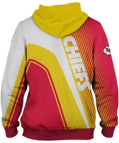 All Over Print Kansas City Chiefs 3D Zip Hoodie For Nfl Fans