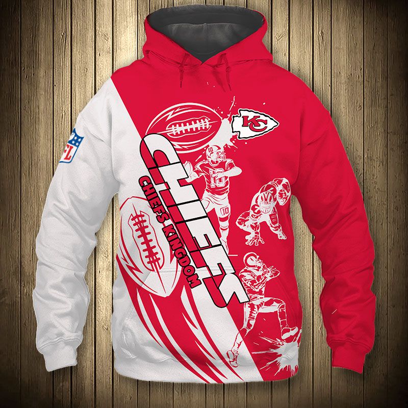 All Over Print Kansas City Chiefs Cartoon Player Cute Zip Hoodie