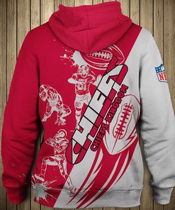 All Over Print Kansas City Chiefs Cartoon Player Cute Zip Hoodie