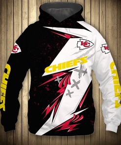 All Over Print Kansas City Chiefs Thunder Graphic Hoodie Gift For Fans