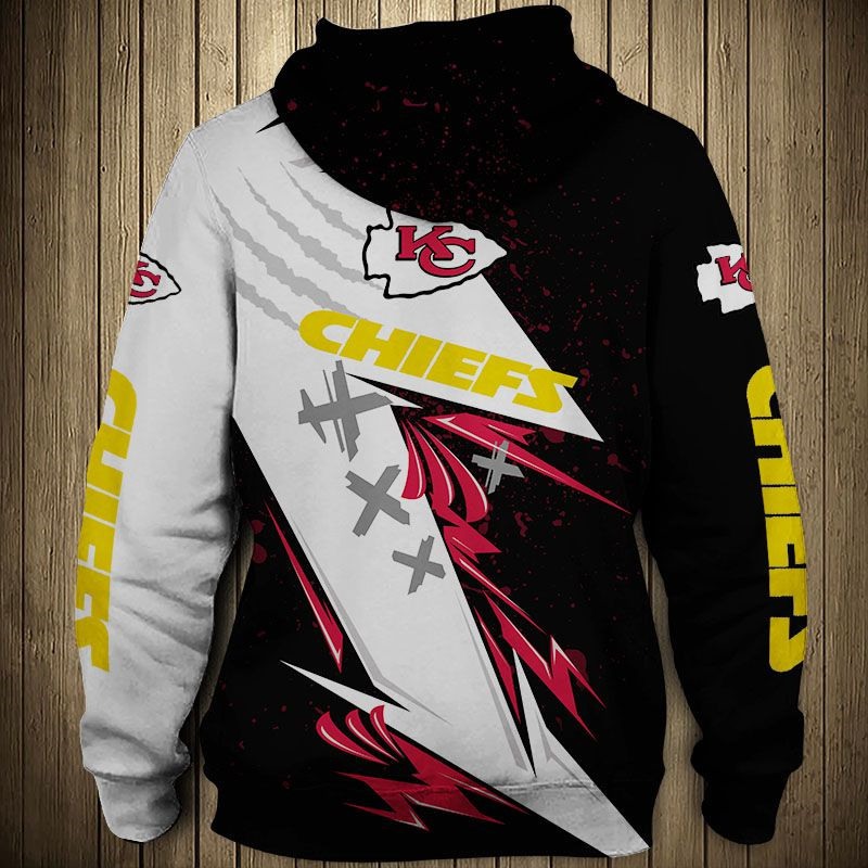 All Over Print Kansas City Chiefs Thunder Graphic Hoodie Gift For Fans