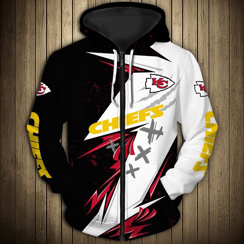All Over Print Kansas City Chiefs Thunder Graphic Hoodie Gift For Fans