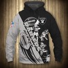 All Over Print Las Vegas Raiders Cartoon Player Cute Zip Hoodie