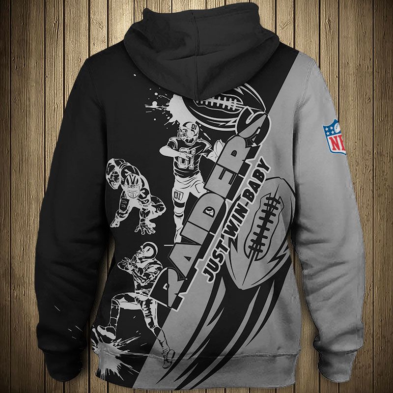 All Over Print Las Vegas Raiders Cartoon Player Cute Zip Hoodie
