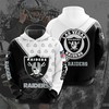 All Over Print Las Vegas Raiders Seal Motifs Hoodie Gift For Fans