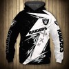 All Over Print Las Vegas Raiders Thunder Graphic Hoodie Gift For Fans