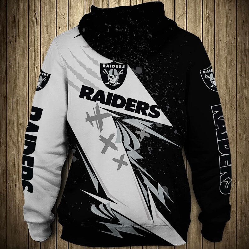 All Over Print Las Vegas Raiders Thunder Graphic Hoodie Gift For Fans