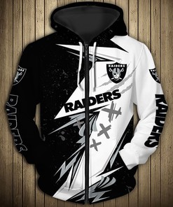 All Over Print Las Vegas Raiders Thunder Graphic Hoodie Gift For Fans