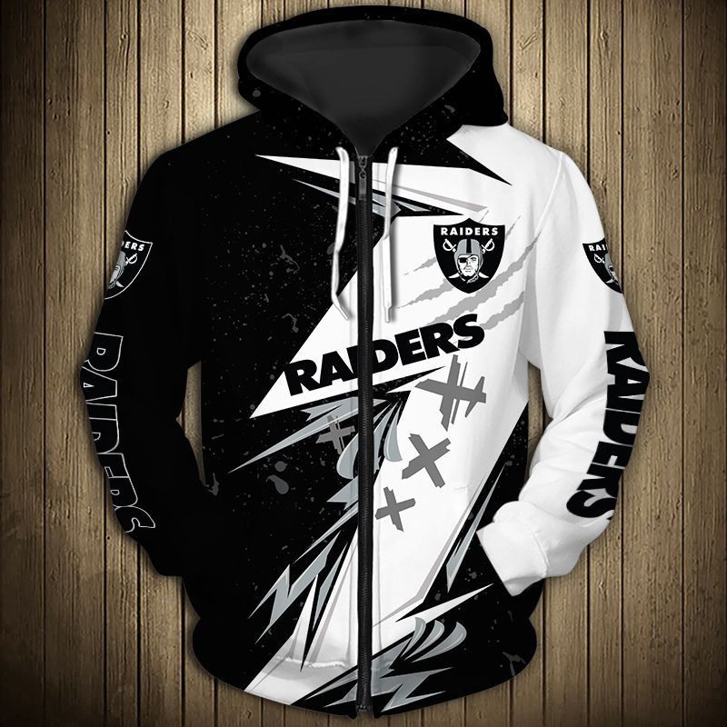 All Over Print Las Vegas Raiders Thunder Graphic Hoodie Gift For Fans