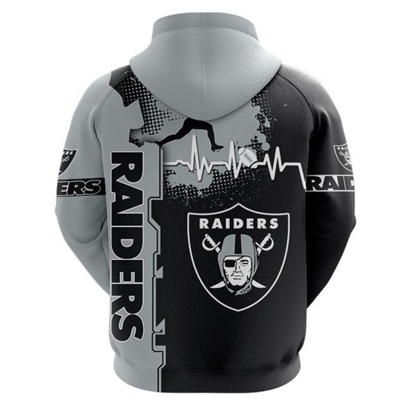 All Over Print Las Vegas Raiders Zip Up Hoodie Gift For Fans