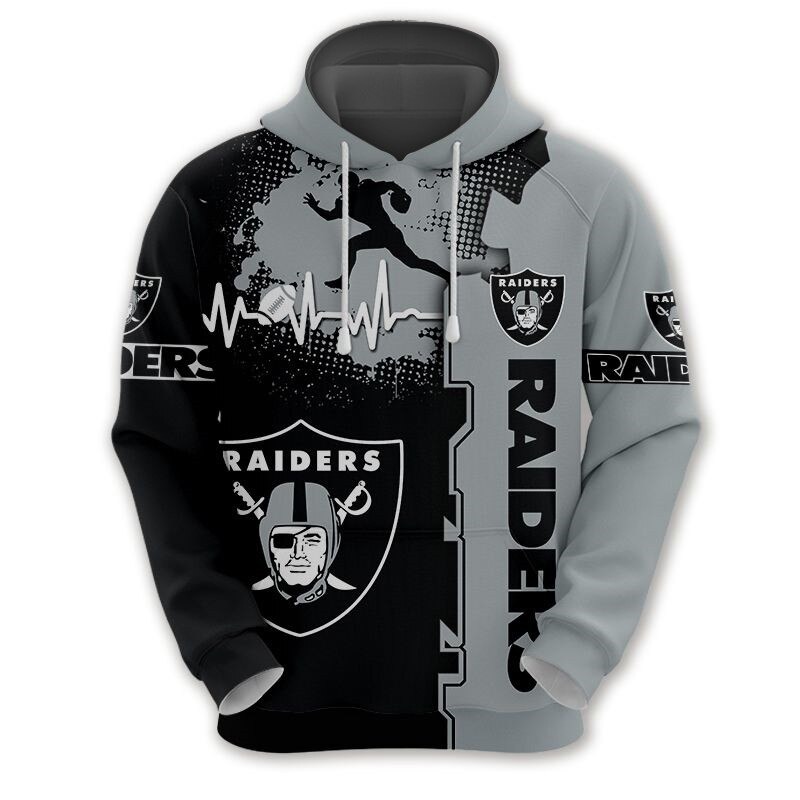 All Over Print Las Vegas Raiders Zip Up Hoodie Gift For Fans